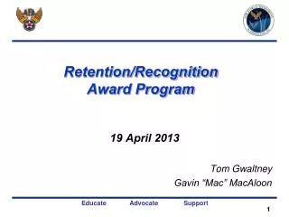 Retention/Recognition Award Program