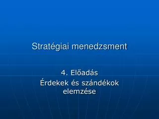 strat giai menedzsment