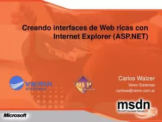 creando interfaces de web ricas con internet explorer asp net
