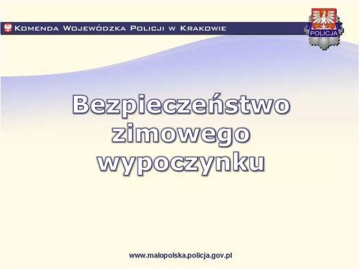 bezpiecze stwo zimowego wypoczynku