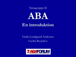 aba en introduktion