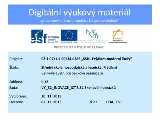 digit ln v ukov materi l zpracovan v r mci projektu eu pen ze kol m