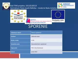 sporenie