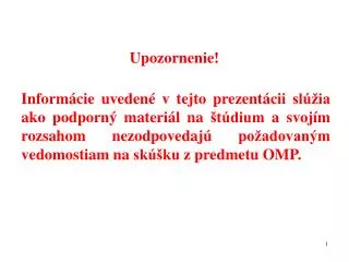 upozornenie