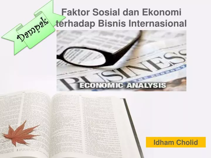 faktor sosial dan ekonomi terhadap bisnis internasional