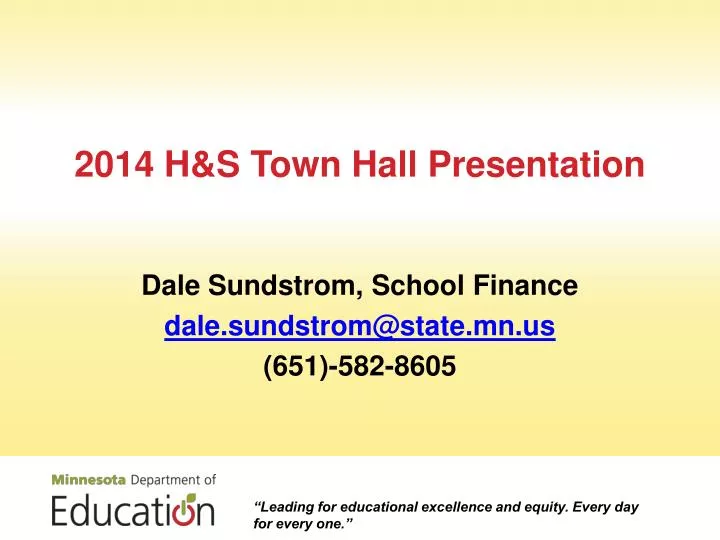2014 h s town hall presentation