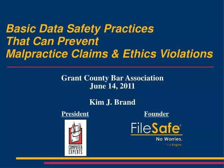 basic data safety practices that can prevent malpractice claims ethics violations