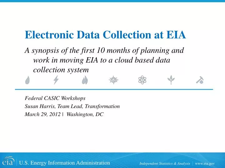 electronic data collection at eia
