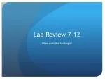 Genetics Lab Review: Inheritance Patterns and Chi-Squared Analysis - slide 1