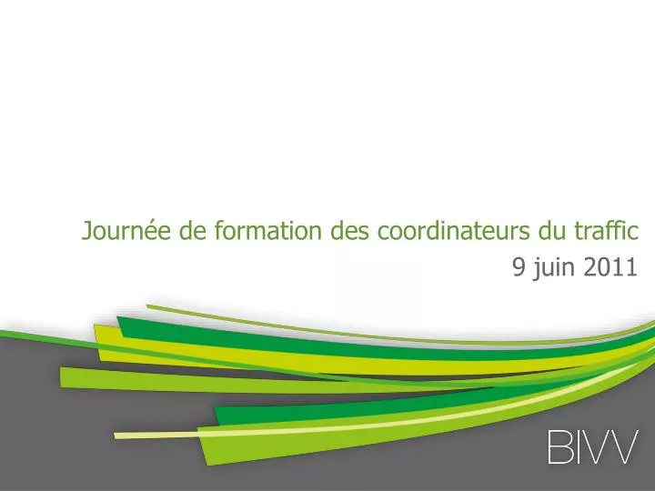 journ e de formation des coordinateurs du traffic