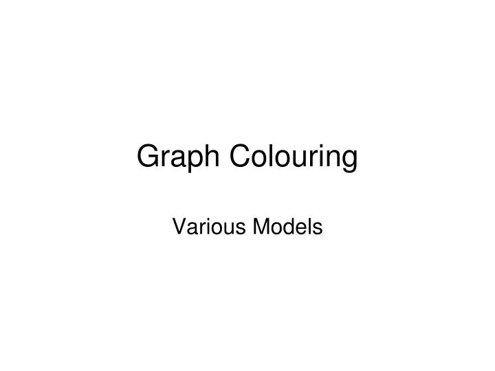 graph colouring