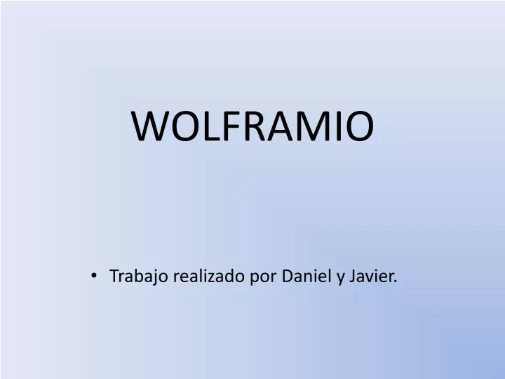 wolframio