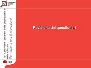 revisione dei questionari