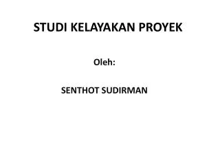 studi kelayakan proyek