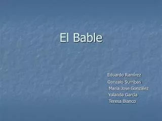 el bable