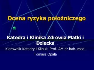 ocena ryzyka po o niczego