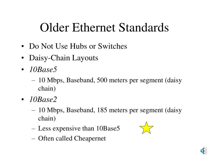 older ethernet standards