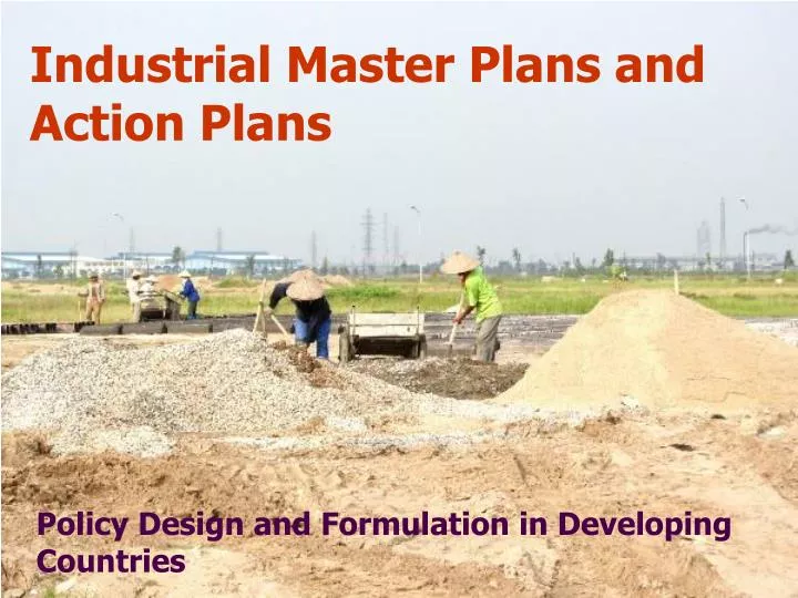 industrial master plans and action plans