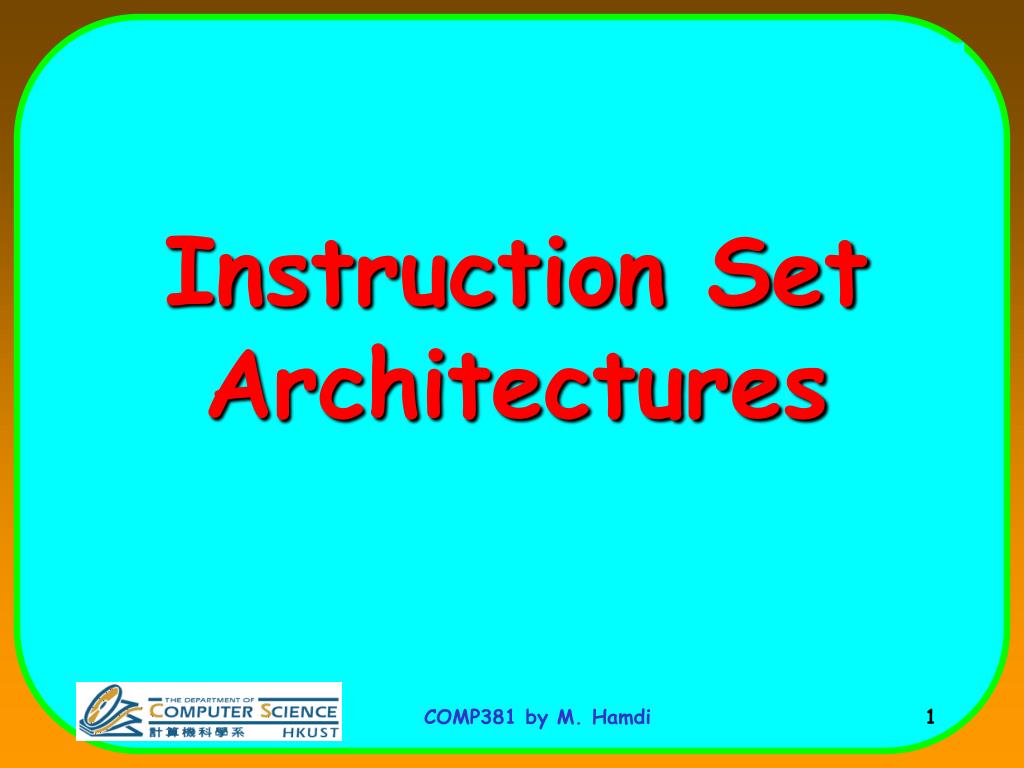 PPT - Instruction Set Architectures PowerPoint Presentation, free ...