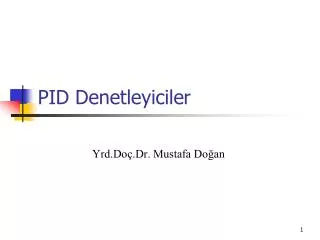 pid denetleyiciler