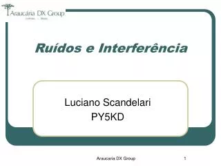 ru dos e interfer ncia