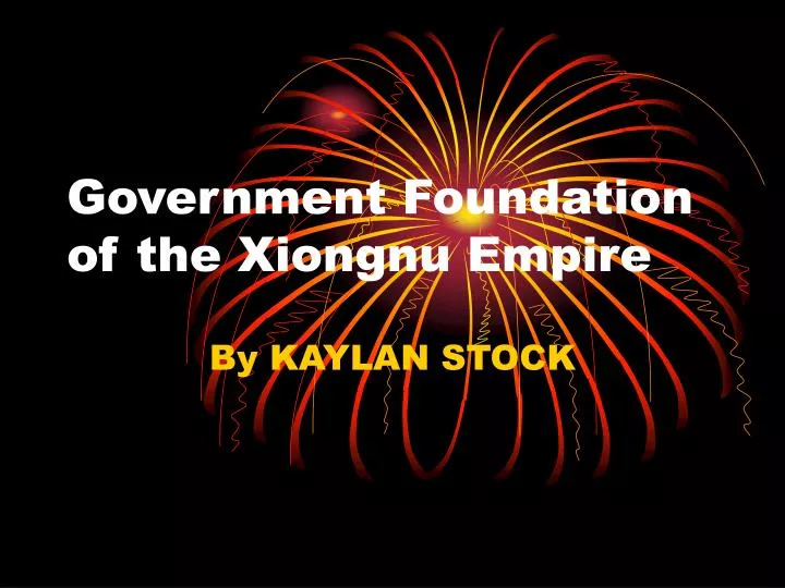 government foundation of the xiongnu empire