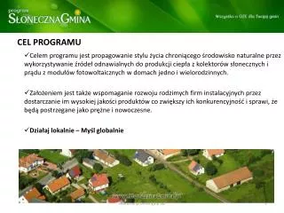 cel programu