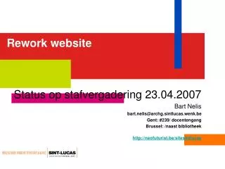 rework website