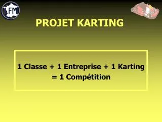 projet karting