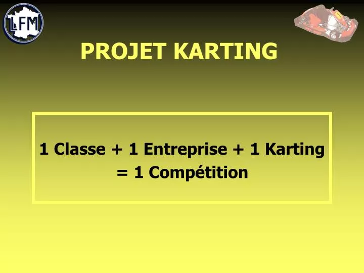 projet karting