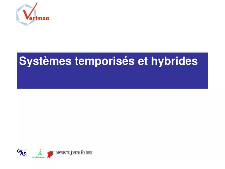 syst mes temporis s et hybrides