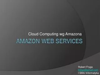 cloud computing wg amazona