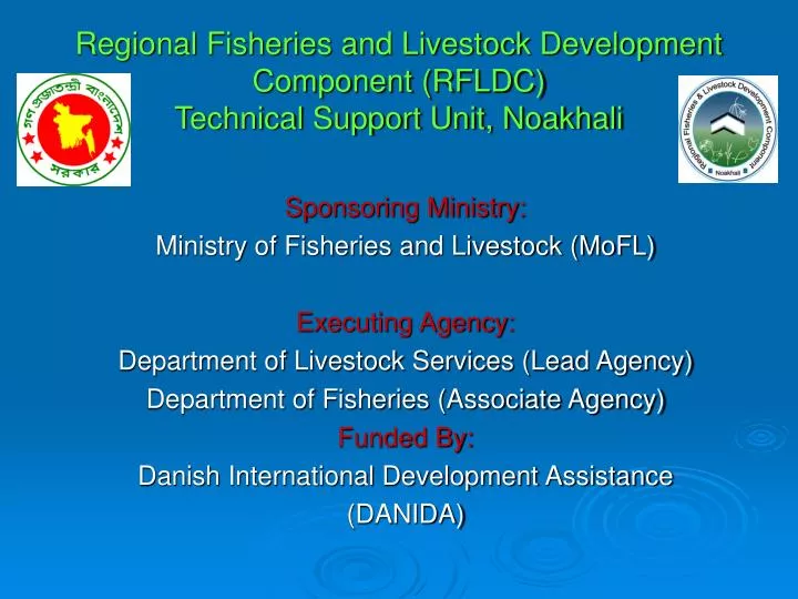 regional fisheries and livestock development component rfldc technical support unit noakhali