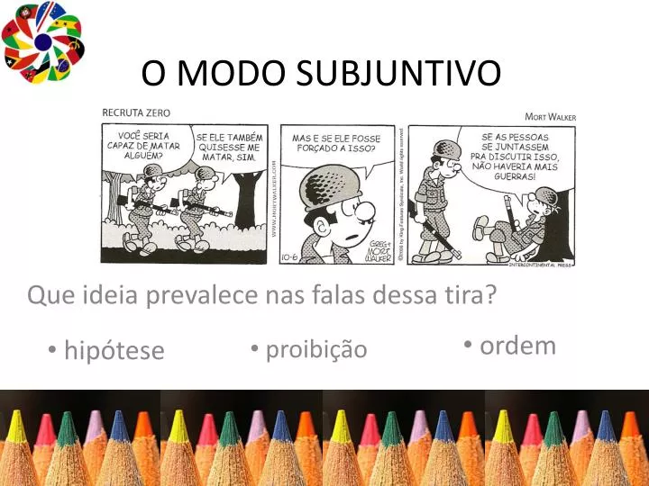 o modo subjuntivo