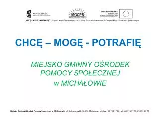 chc mog potrafi