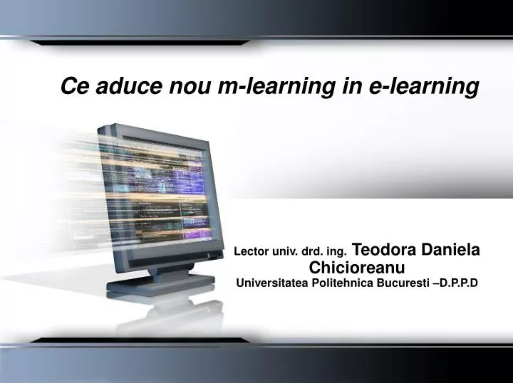 ce aduce nou m learning in e learning