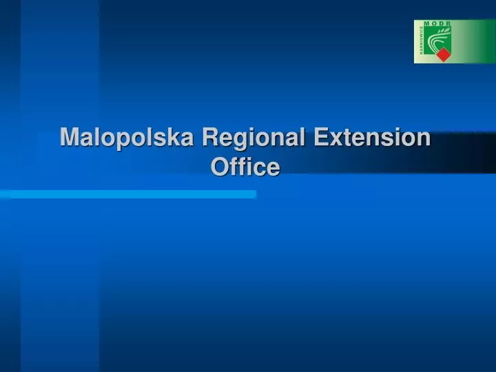 malopolska regional extension office
