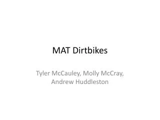 MAT Dirtbikes