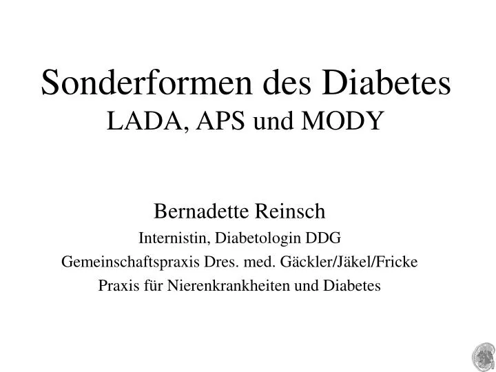 sonderformen des diabetes lada aps und mody