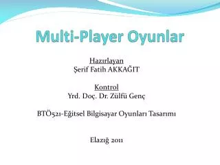 multi player oyunlar