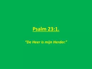 psalm 23 1