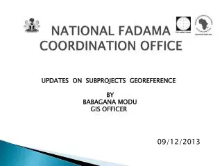 NATIONAL FADAMA COORDINATION OFFICE