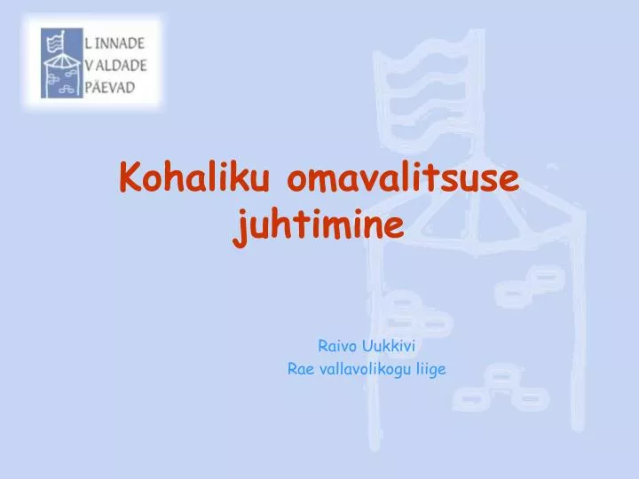 kohaliku omavalitsuse juhtimine