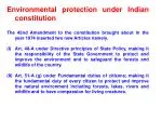 Environmental protection under Indian constitution - slide 1