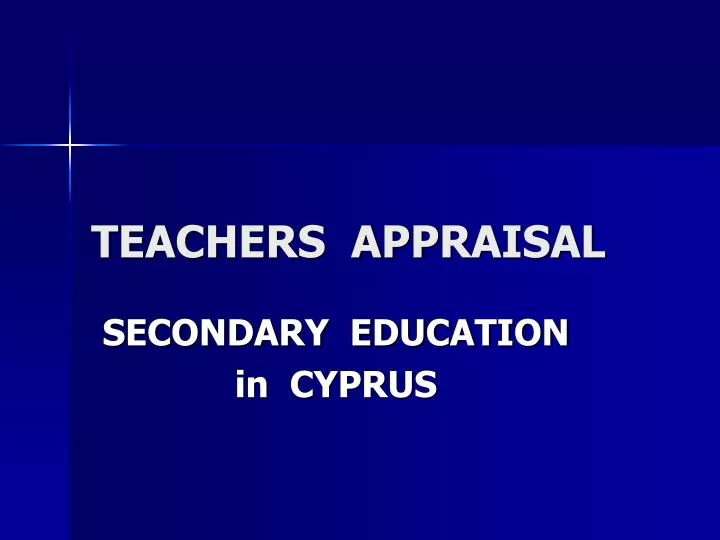teachers appraisal