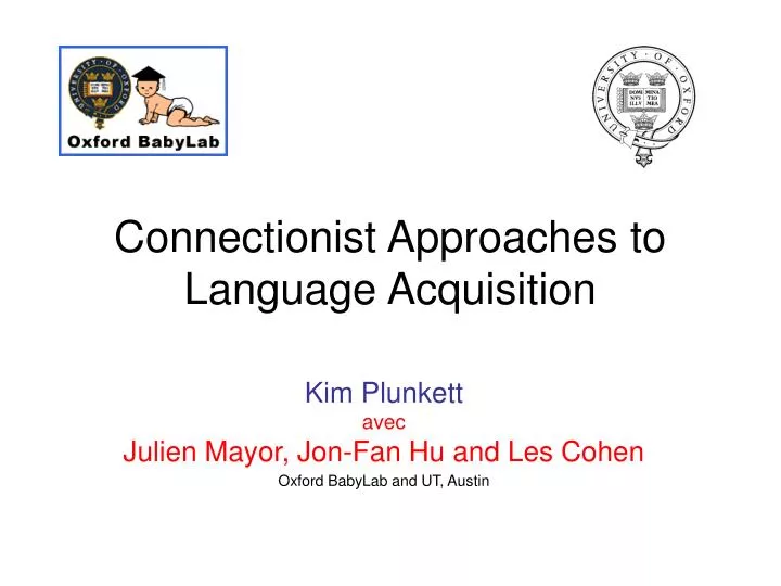 connectionist approaches to language acquisition
