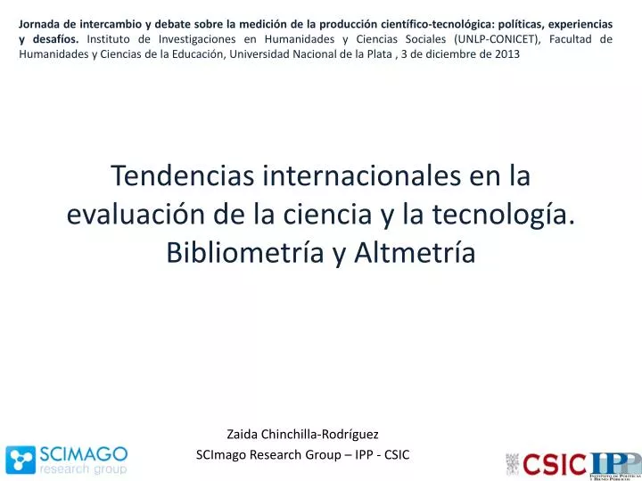 tendencias internacionales en la evaluaci n de la ciencia y la tecnolog a bibliometr a y altmetr a