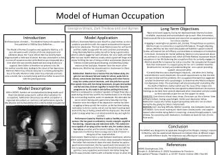 Model of Human Occupation