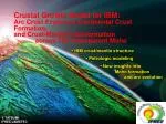 IBM crust/mantle structure - slide 1