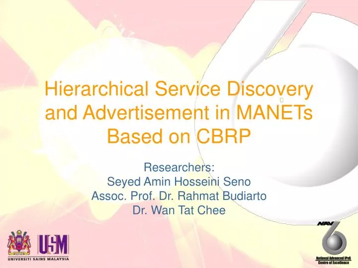 hierarchical service discovery and advertisement in manets based on cbrp